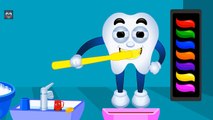 Learn Colors with Color Tooth Brush | Colours for Toddlers to Learn | Kids Baby Learning Videos