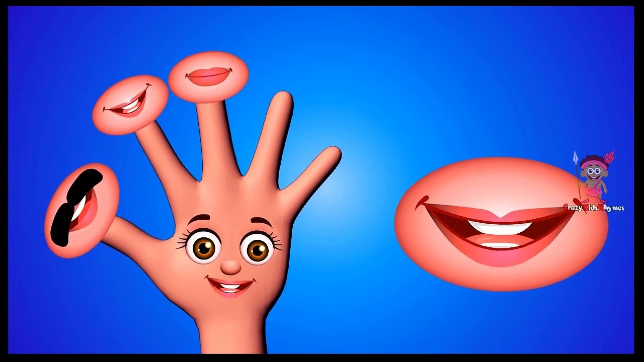 Зубная щетка Finger семьи, Губы Finger Семья Finger Family Collection Палец Семейные песни HD
