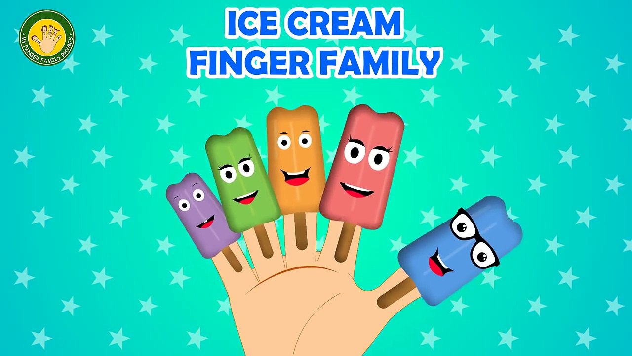 ICE CREAM Finger Family Nursery Rhymes for Childrens