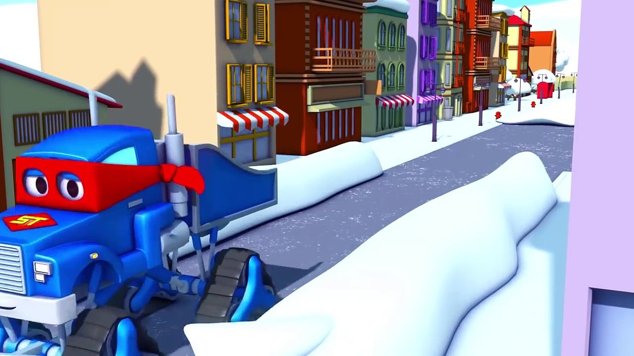 Super Truck et le Chasse Neige à Car City | Dessin animé pour les enfants