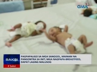 Saksi: Pagpapaligo sa mga sanggol, mainam na pangontra sa init