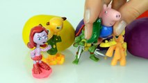 Peppa pig Play doh Kinder Surprise eggs My little pony Disney Toys PAW patrol TMNT Egg