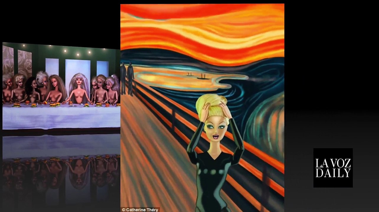 Obras famosas recreadas con Barbie