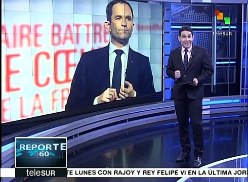 Francia: Benoit Hamon vence a Manuel Valls y logra su candidatura