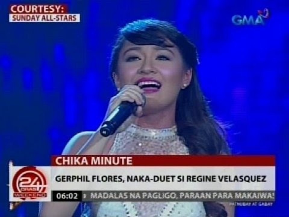 24 Oras: Gerphil Flores, naka-duet si Regine Velasquez