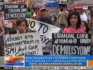 NTG: Mga residente ng Calaanan Compound, nagkikilos-protesta dahil sa nakaambang demolisyon