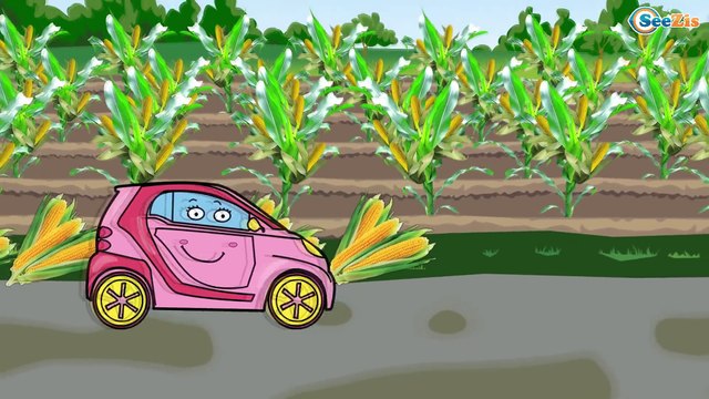 İş makineleri çizgi film - Kamyon, Vinç ve Ekskavatör - Akıllı arabalar - Eğitici çizgi filmleri