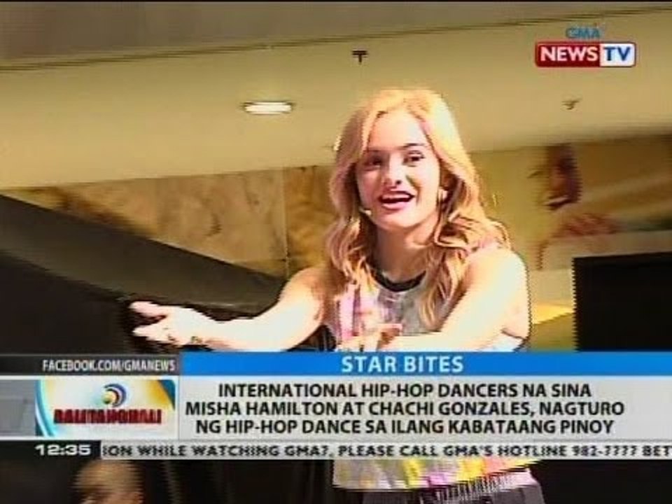 International hip-hop dancers na sina Misha Hamilton at Chachi Gonzales, nagturo ng hip-hop dance