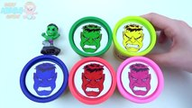 Hulk Surprise Toys Play Doh Learn Colours in English MARVEL Superheroes Hulk for Kids Video