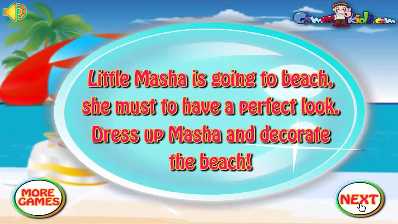 Masha at the Beach - Masha and the Bear Video Games