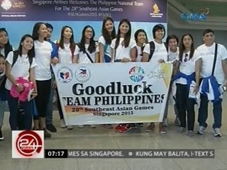 24Oras: PHL National Volleyball Team, tumulak na pa-Singapore para sa 2015 Sea Games