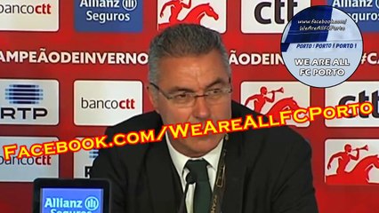 Augusto Inácio ataca Benfica na conferencia de imprensa