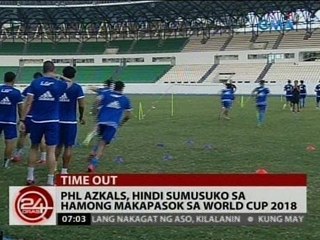 24 Oras: Phl Azkals, hindi sumusuko sa hamong makapasok sa World Cup 2018