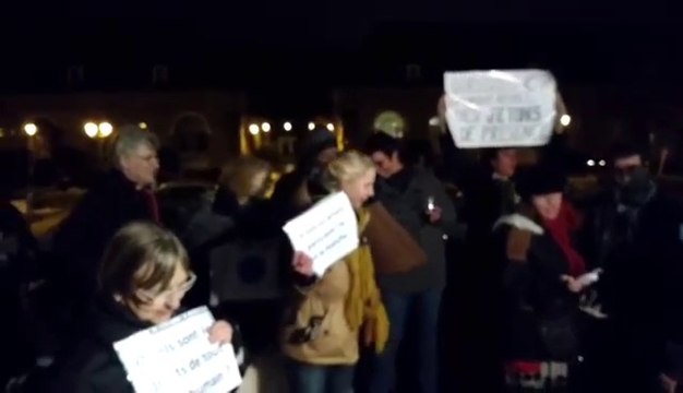 Tournai : manifestation contre l'arrêté mendiants