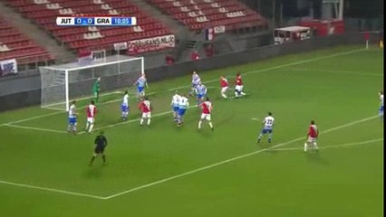 Nick Venema Goal HD - Jong Utrecht 1-0 Graafschap 30.01.2017