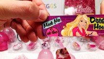 Barbie Surprise Eggs Unboxing Toys - part 2 - Opening of Kinder Surprise Style of Eggs