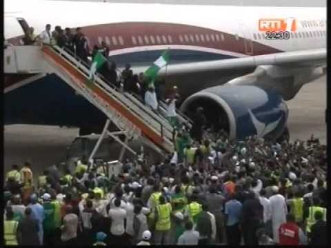 Football/CAN 2013: L'équipe victorieuse des Super Eagles du Nigéria ,accueillie à Lagos