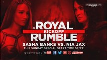WWE Royal Rumble 2017 KickOff - Nia Jax Vs. Sasha Banks