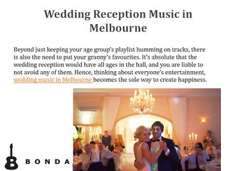 Wedding Reception Music – How To Keep Your Friends And Your Granny Entertained!
