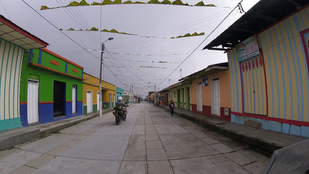 Colombia Motorcycle Adventure: Riding through the Village