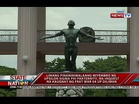SONA: 5 pinaniniwalaang miyembro ng Upsilon Sigma Phi, na-inquest kaugnay ng frat war sa UP