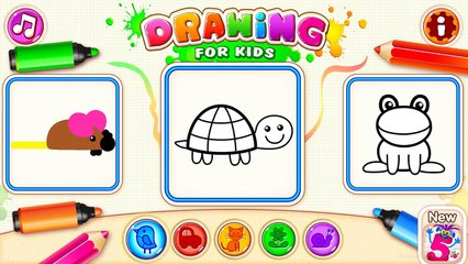 Drawing and painting a tiny cute beautiful turtle