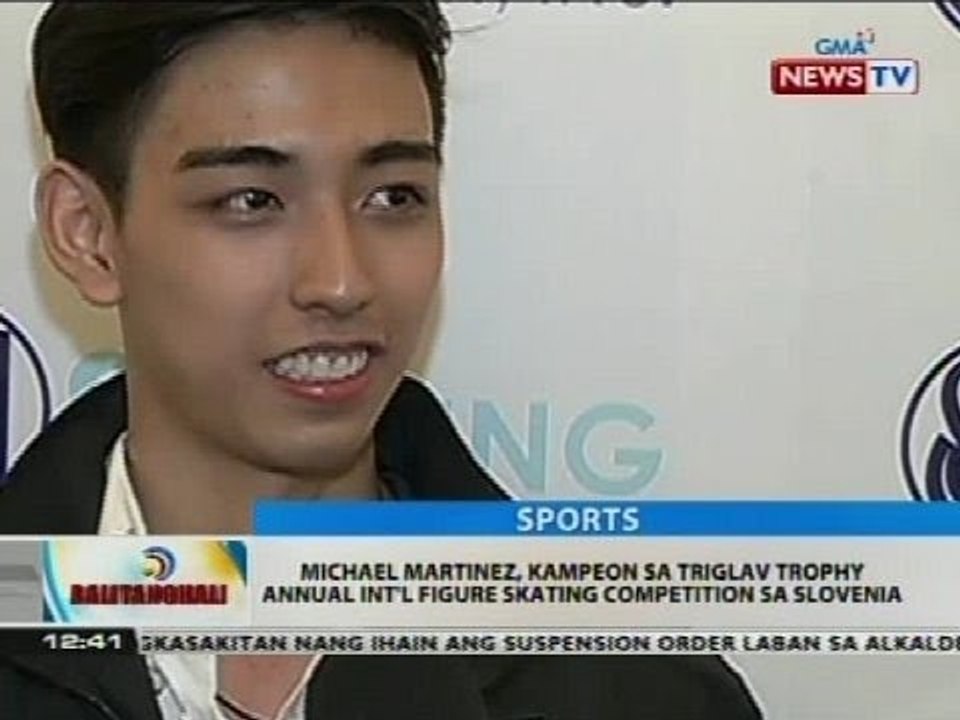 Michael Martinez, kampeon sa Triglav Trophy Annual Int'l Figure Skating Competition sa Slovenia