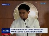 Panibagong pagsuspinde ng Ombudsman kay Mayor Binay, kaugnay naman sa Makati Science H.S.