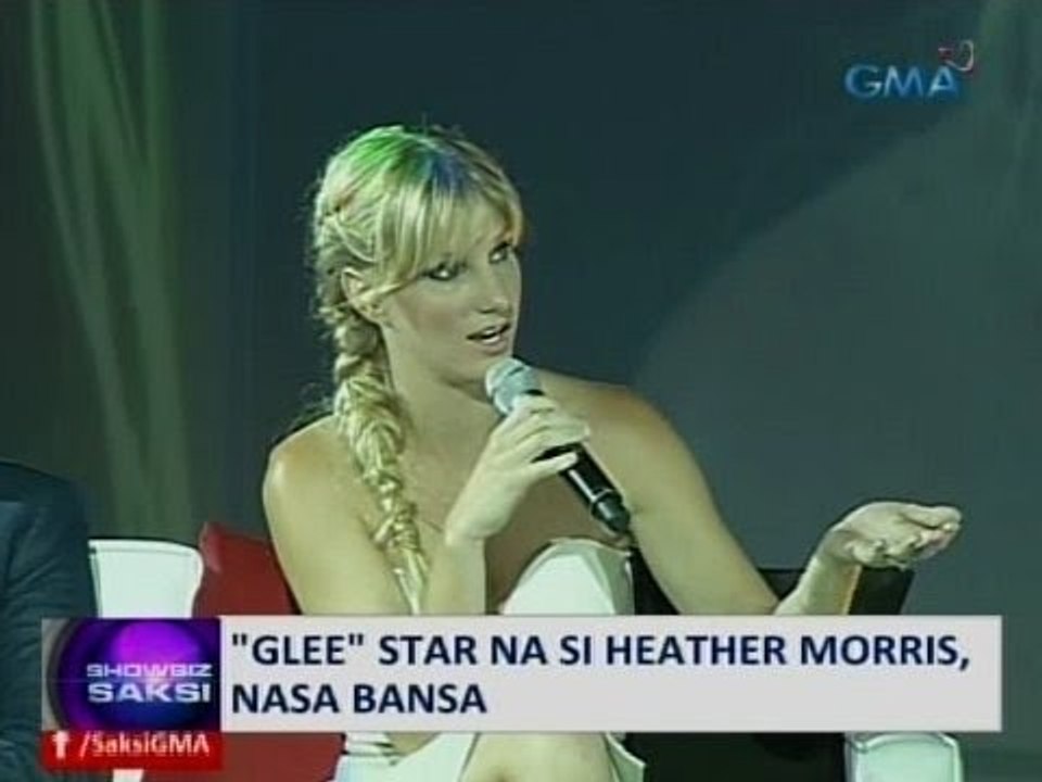 Saksi: "Glee" star na si Heather Morris, nasa bansa