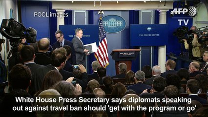 White House to dissident diplomats: 'get with the program or go'