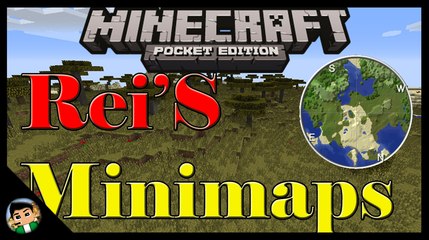 Rei's MiniMapPE MOD.. Alex Mods / Minecraft PE 0.13.X | AlexMine8080