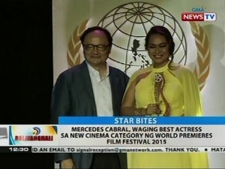 Mercedes Cabral, waging best actress sa new cinema category ng World Premieres Film Festival 2015