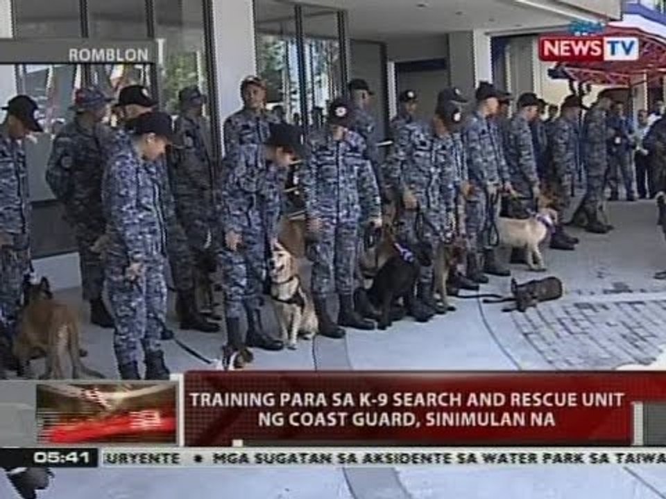 QRT: Training para sa K-9 Search and Rescue Unit ng coast guard, sinimulan na
