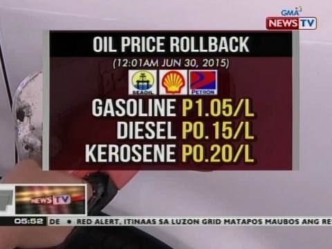 QRT: Oil price rollback, ipatutupad