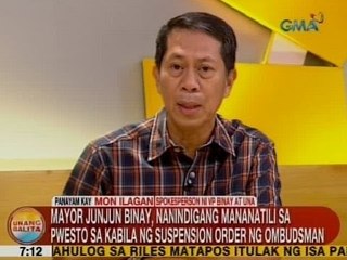 UB: Panayam kay Mon Ilagan, spokesperson ni VP Binay at UNA