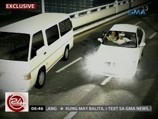 24 Oras: Exclusive: Gitgitan ng UV express at kotse, nauwi sa pamamaril