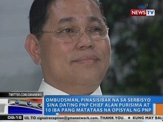 NTG: Ombudsman, pinasisibak na sa serbisyo sina Purisima at 10 iba pang PNP officials