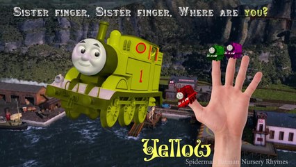 Thomas & Friends Finger Family Nursery Rhymes Song - Learning Colors for Kids with Thomas