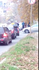 авария на капот посадил человека