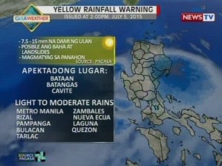 NTVL: Weather update as of 3:25 p.m. (July 05, 2015)