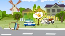 Akıllı arabalar Polis arabası - İtfaiye Arabaları - Ambulans. Eğitici Çizgi Filmleri Türkçe İzle