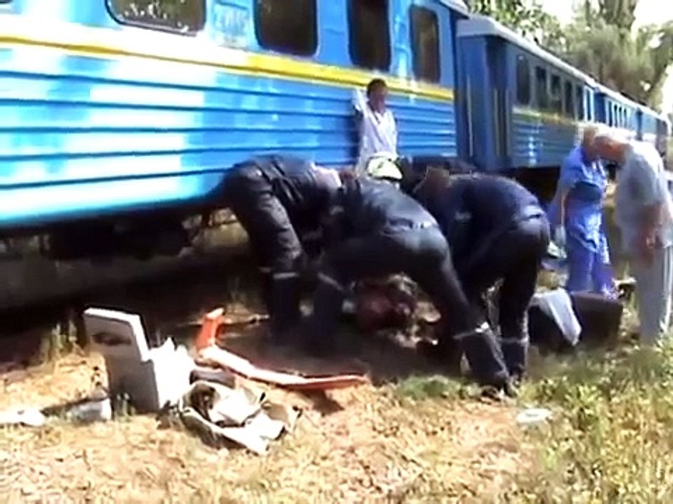 Сбили человека на  Запорожской детской железной дороге 17.08.2013