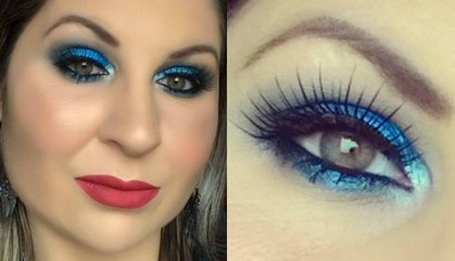 MAQUIAGEM AZUL METÁLICO - FAMÍLIA DIY
