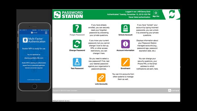 Password Station Multi-Factor-Authentication Biometrics
