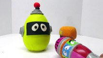 YO GABBA GABBA! Play-Doh Surprise Egg of Yo Gabba Gabbas PLEX!! With DJ Lance