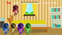 Alex the Lion Madagascar Jumping on the Bed | Five Little Monkeys Jumping on the Bed Nursery Rhymes