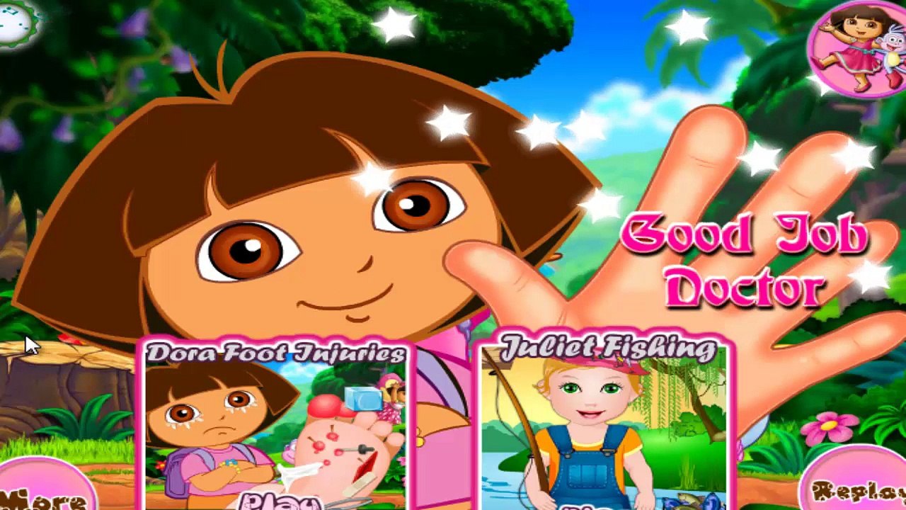 Dora Hand Doctor Caring - Dora The Explorer Baby Games - Dora Game for Children