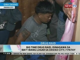 BT: Big time drug raid, isinagawa sa iba't ibang lugar sa Davao City