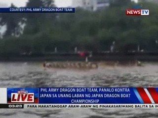 NTVL: Phl Army Dragon Boat, panalo kontra Japan