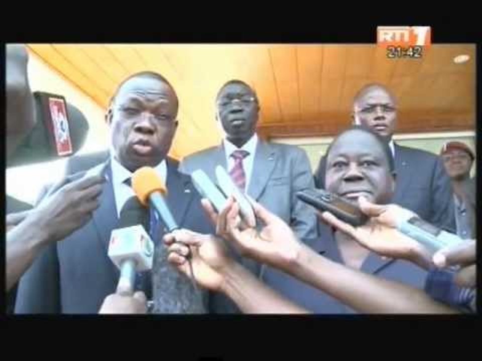 Coopération ivoiro-Burkinabè: Le 1er ministre Luc-Adolphe Tiao chez le Président Bédié